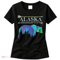 Alaska State Pride Alaska Northern Lights Alaskan Bear Women's T-Shirt thumb 0