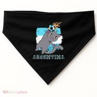 Argentina Soccer Player Cat Argentinian Flag Argentina USA-Made Doggie Bandana thumb 0