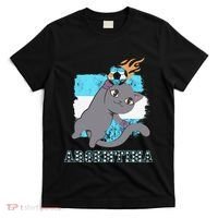 Argentina Soccer Player Cat Argentinian Flag Argentina T-Shirt thumb 0
