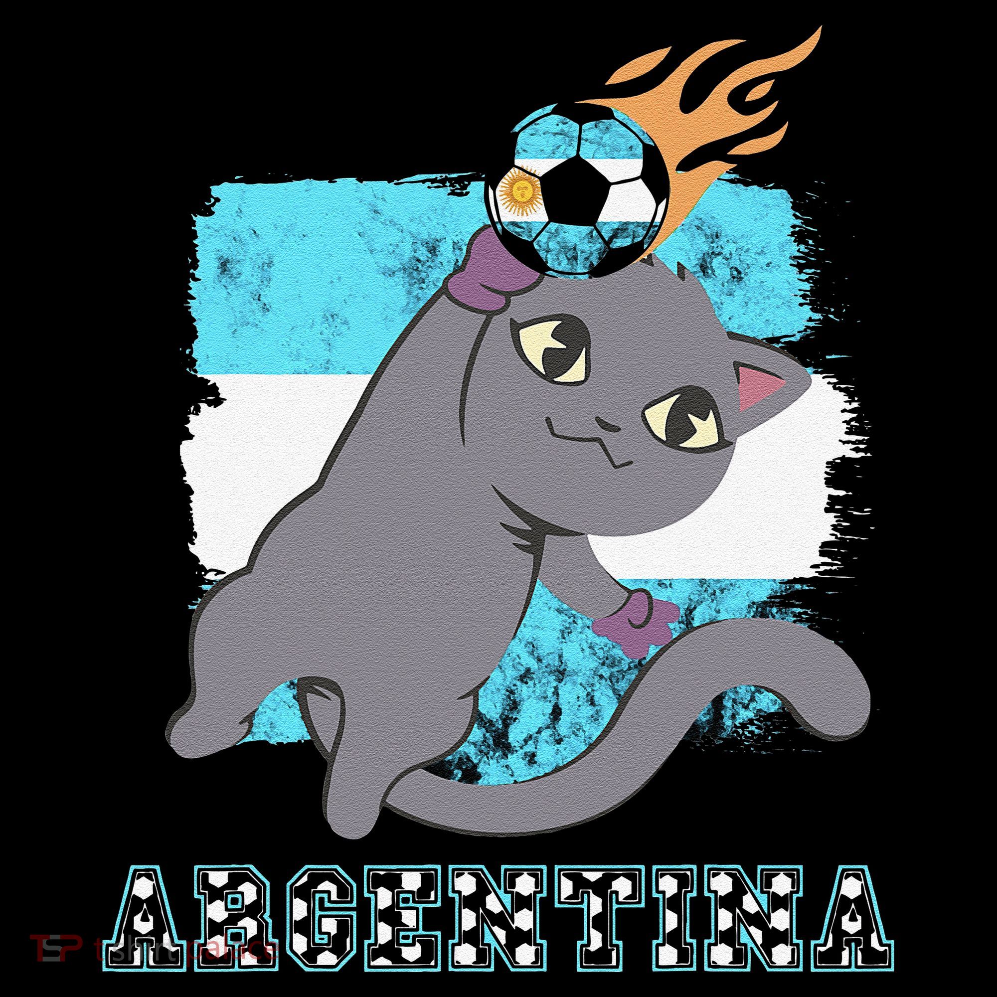 Argentina Soccer Player Cat Argentinian Flag Argentina Coffee Mug