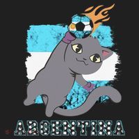 Argentina Soccer Player Cat Argentinian Flag Argentina Hat thumb 2