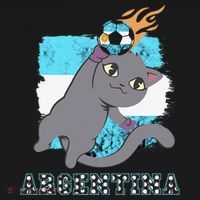 Argentina Soccer Player Cat Argentinian Flag Argentina Tank Top thumb 6