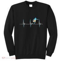 Argentina Soccer Player Ball Heartbeat EKG Pulse Argentina Sweatshirt thumb 0