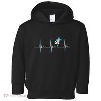Argentina Soccer Player Ball Heartbeat EKG Pulse Argentina Toddler Hoodie thumb 0