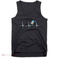 Argentina Soccer Player Ball Heartbeat EKG Pulse Argentina Tank Top thumb 0