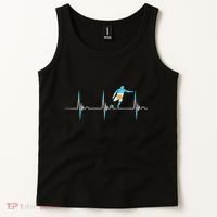 Argentina Soccer Player Ball Heartbeat EKG Pulse Argentina Tank Top thumb 2