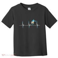 Argentina Soccer Player Ball Heartbeat EKG Pulse Argentina Toddler T-Shirt thumb 0