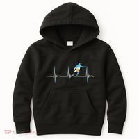 Argentina Soccer Player Ball Heartbeat EKG Pulse Argentina Kids Hoodie thumb 0