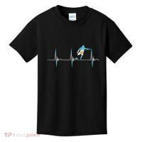 Argentina Soccer Player Ball Heartbeat EKG Pulse Argentina Kids T-Shirt thumb 0
