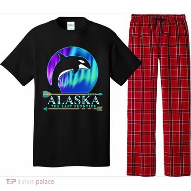 Alaska State Pride Alaska Northern Lights Alaskan Orca Whale Pajama Set