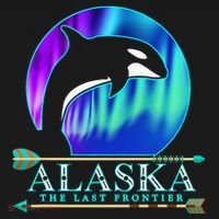Alaska State Pride Alaska Northern Lights Alaskan Orca Whale Kids Sweatshirt thumb 2