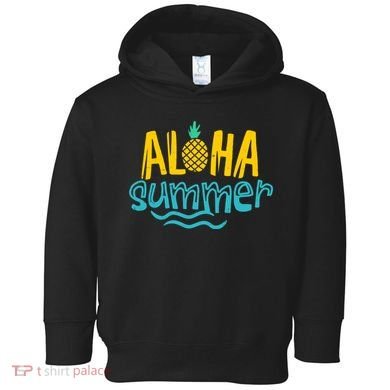 Aloha Summer Pineapple Tropical Toddler Hoodie