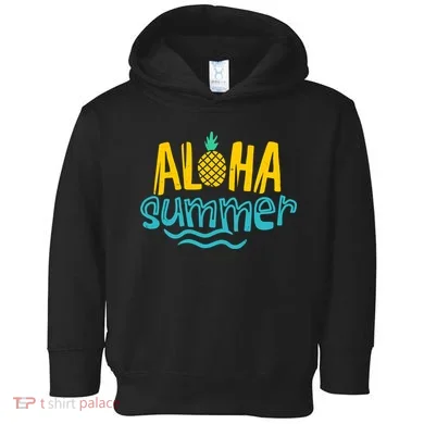 Aloha Summer Pineapple Tropical Toddler Hoodie