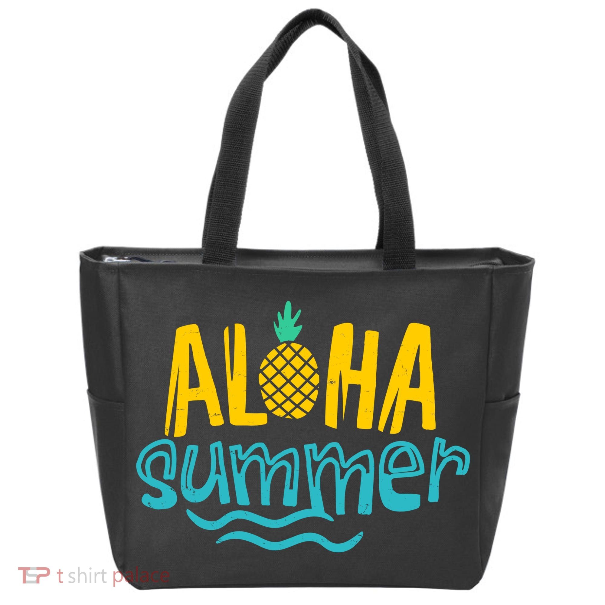 Aloha Summer Pineapple Tropical Tote Bag