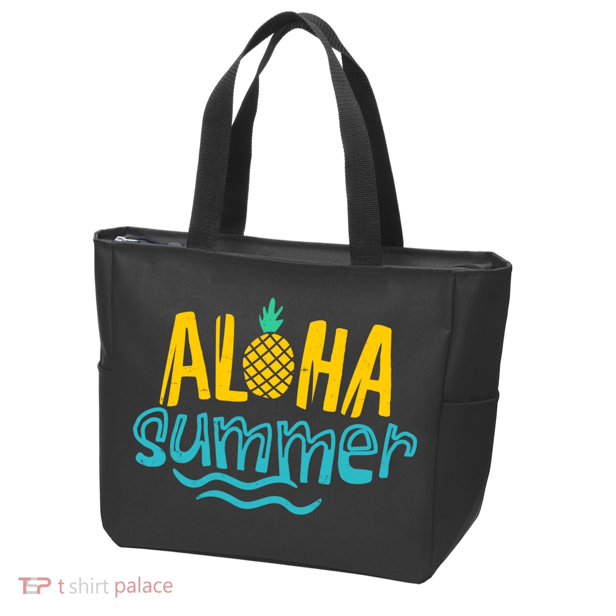 Aloha Summer Pineapple Tropical Tote Bag