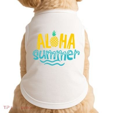 Aloha Summer Pineapple Tropical Doggie Tank