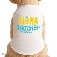 Aloha Summer Pineapple Tropical Doggie Tank thumb 0
