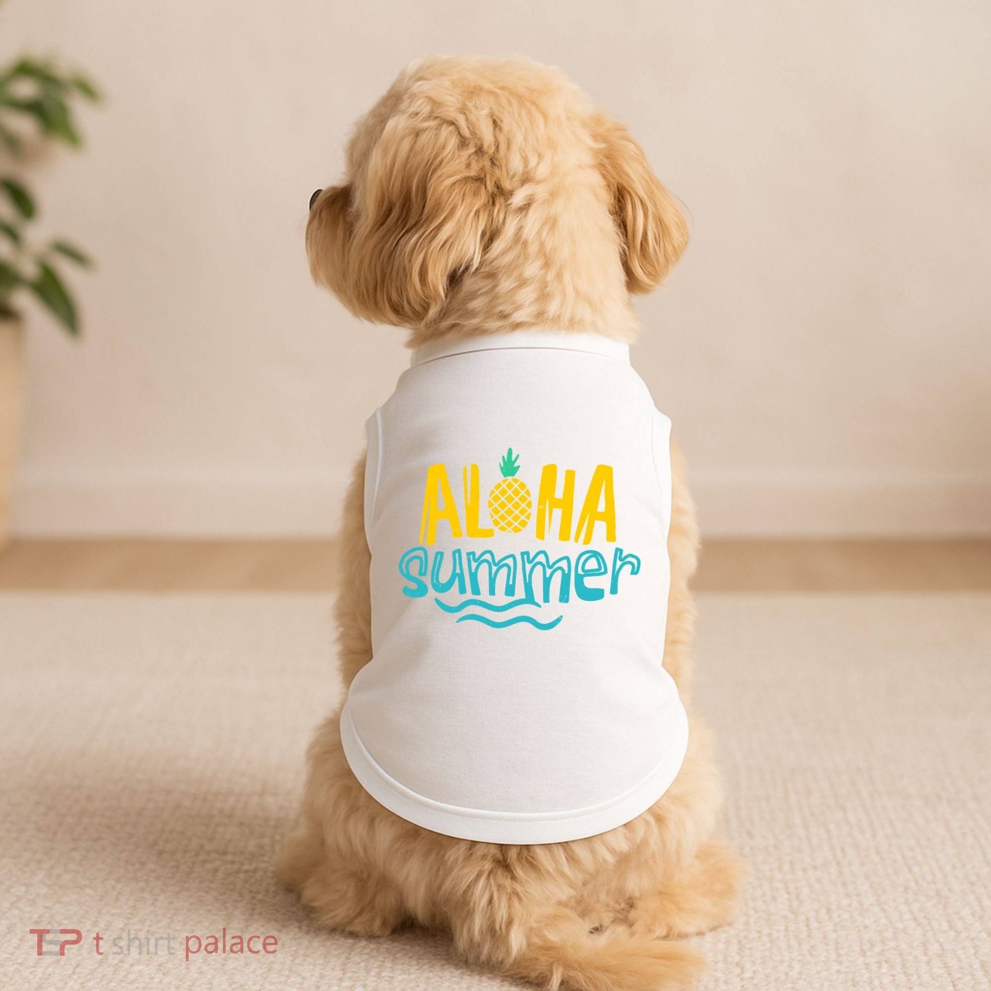 Aloha Summer Pineapple Tropical Doggie Tank