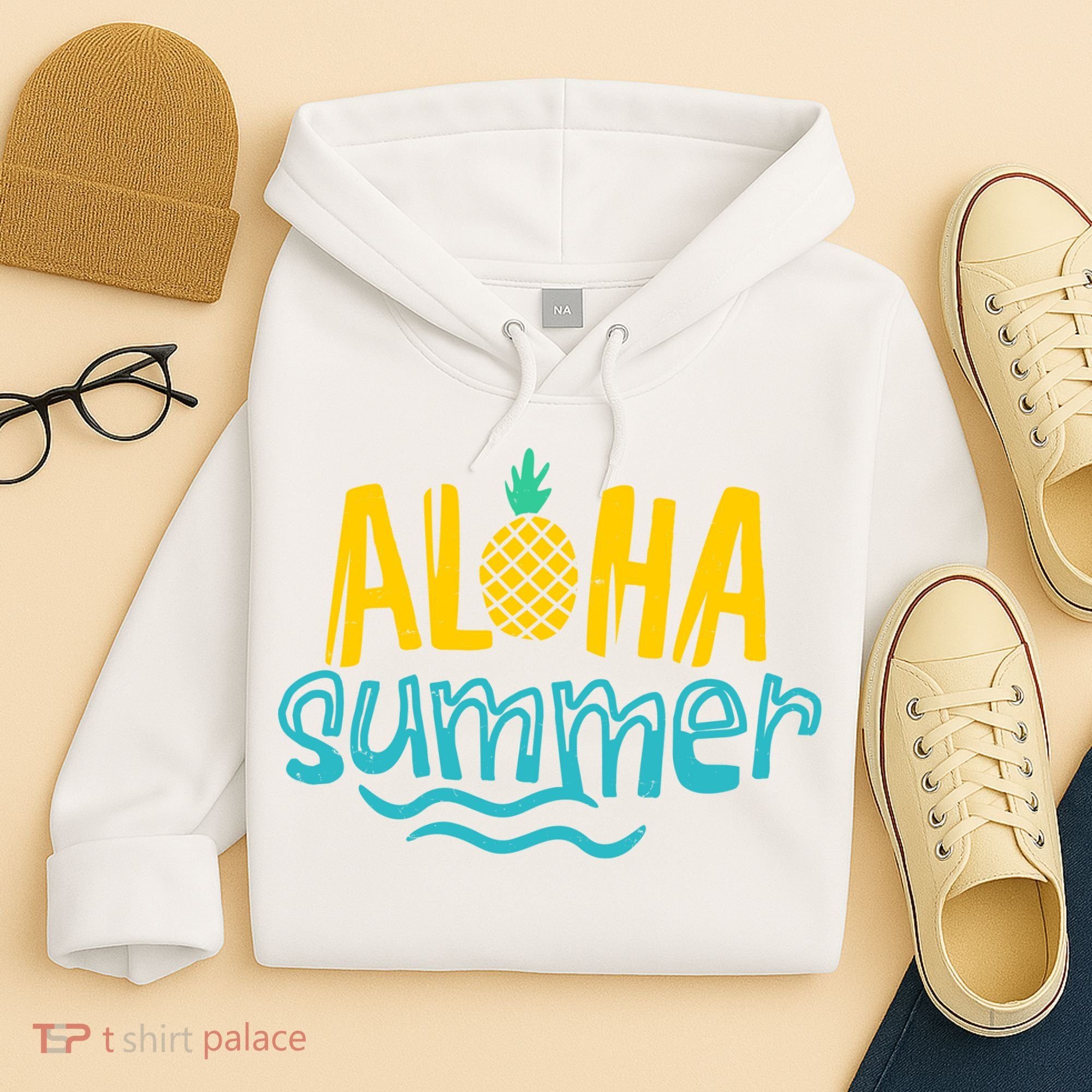Aloha Summer Pineapple Tropical Hoodie