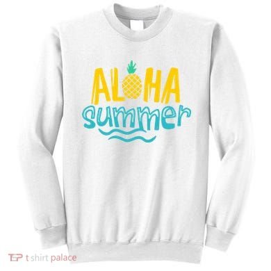 Aloha Summer Pineapple Tropical Sweatshirt