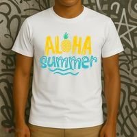 Aloha Summer Pineapple Tropical T-Shirt thumb 3
