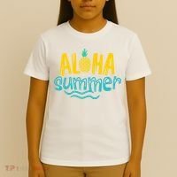 Aloha Summer Pineapple Tropical T-Shirt thumb 4