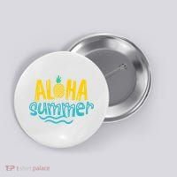Aloha Summer Pineapple Tropical Button thumb 0