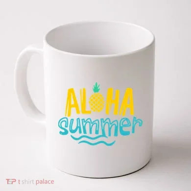 Aloha Summer Pineapple Tropical Coffee Mug