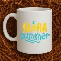 Aloha Summer Pineapple Tropical Coffee Mug thumb 2