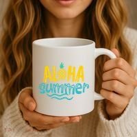 Aloha Summer Pineapple Tropical Coffee Mug thumb 3