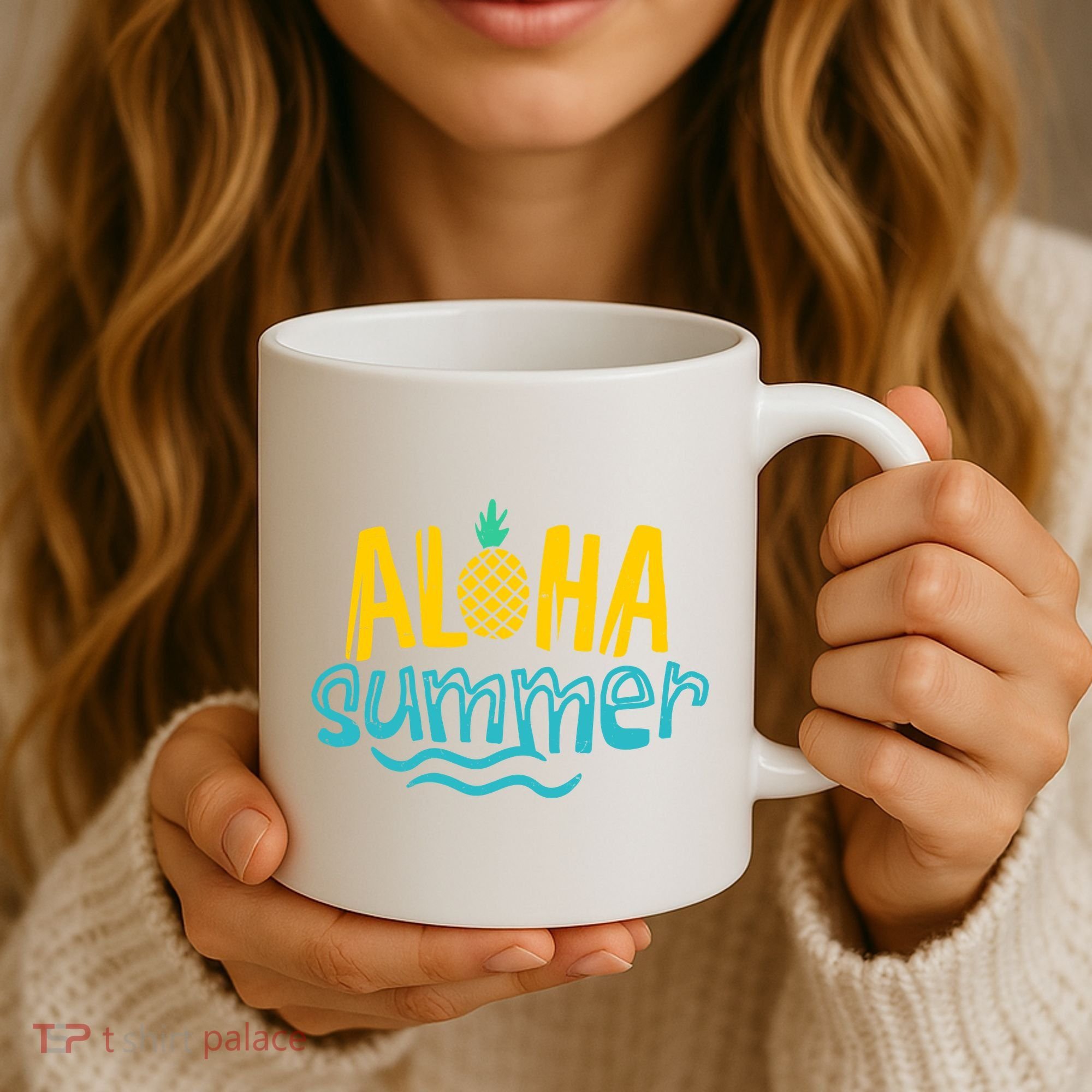 Aloha Summer Pineapple Tropical Coffee Mug