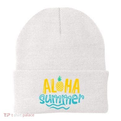 Aloha Summer Pineapple Tropical Beanie