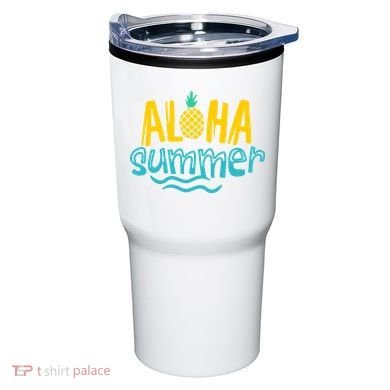 Aloha Summer Pineapple Tropical Tumbler