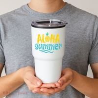Aloha Summer Pineapple Tropical Tumbler thumb 2