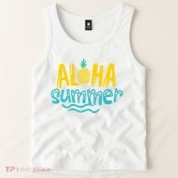 Aloha Summer Pineapple Tropical Tank Top thumb 2