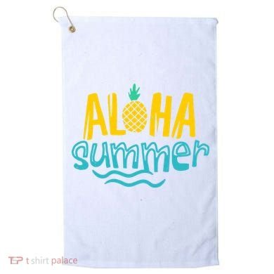 Aloha Summer Pineapple Tropical Golf Towel