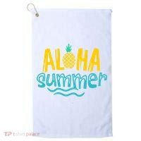 Aloha Summer Pineapple Tropical Golf Towel thumb 0