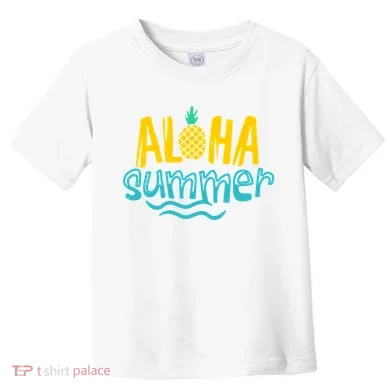 Aloha Summer Pineapple Tropical Toddler T-Shirt