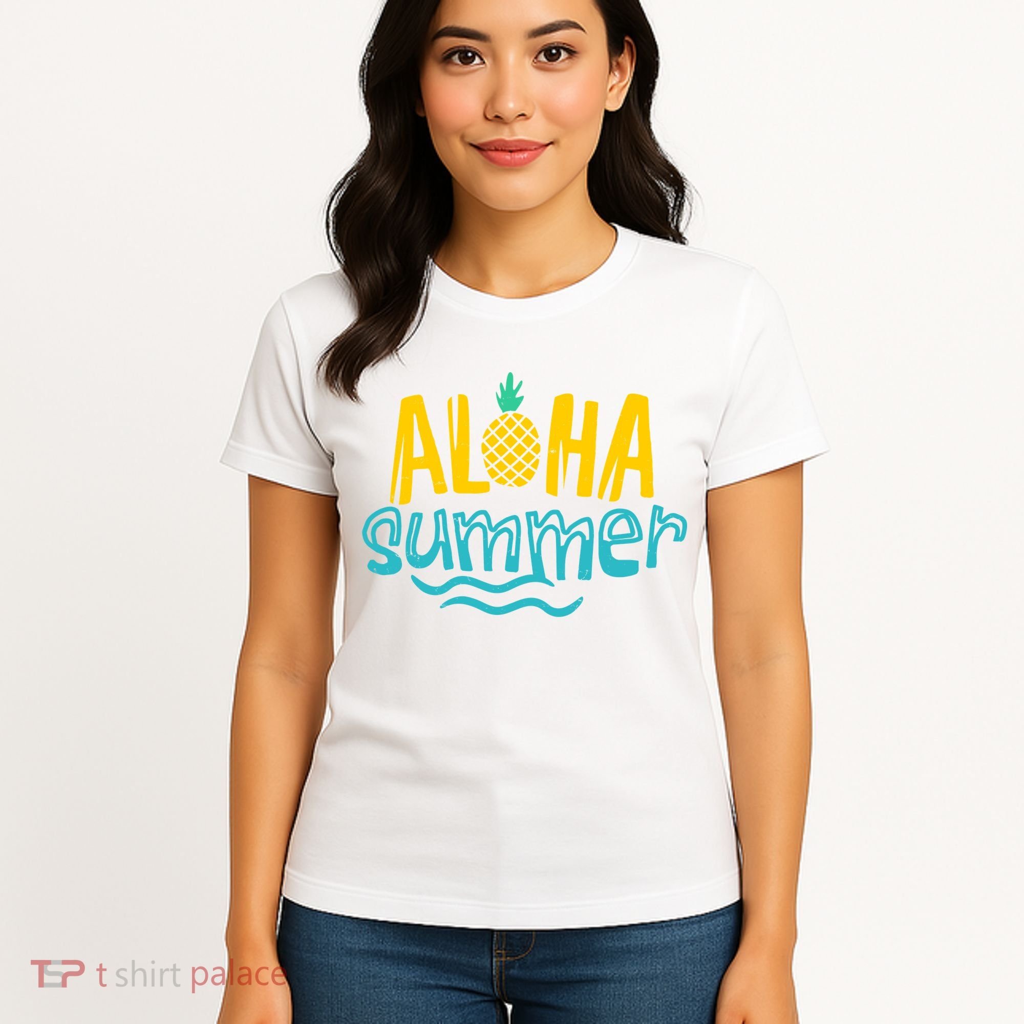 Aloha Summer Pineapple Tropical Women's T-Shirt