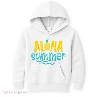 Aloha Summer Pineapple Tropical Kids Hoodie