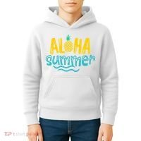 Aloha Summer Pineapple Tropical Kids Hoodie thumb 4