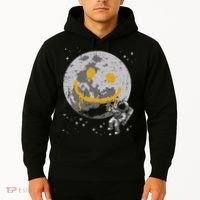 Astronaut Spray Paint Moon Smile Face Space Hoodie thumb 2