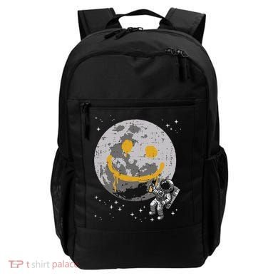Astronaut Spray Paint Moon Smile Face Space Backpack