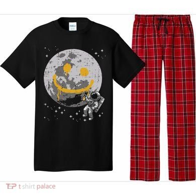 Astronaut Spray Paint Moon Smile Face Space Pajama Set