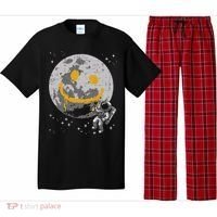 Astronaut Spray Paint Moon Smile Face Space Pajama Set thumb 0
