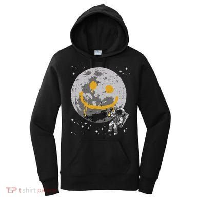 Astronaut Spray Paint Moon Smile Face Space Women's Hoodie
