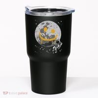 Astronaut Spray Paint Moon Smile Face Space Tumbler thumb 0