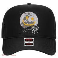 Astronaut Spray Paint Moon Smile Face Space Hat thumb 0