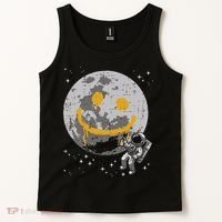 Astronaut Spray Paint Moon Smile Face Space Tank Top thumb 2