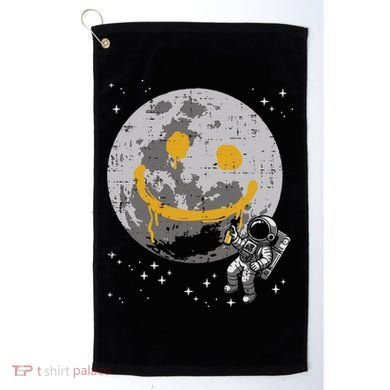 Astronaut Spray Paint Moon Smile Face Space Golf Towel